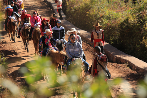 這里交通便利，區(qū)位優(yōu)越，境內(nèi)擁有高原濕地、茶馬古道、環(huán)湖生態(tài)步道、臥虎山、傳統(tǒng)古村、環(huán)海觀光大道等自然風(fēng)光，以及多彩的納西文化和獨(dú)特的田園風(fēng)光，是一個(gè)以自然資源和文化資源為主要特色的旅游名村。